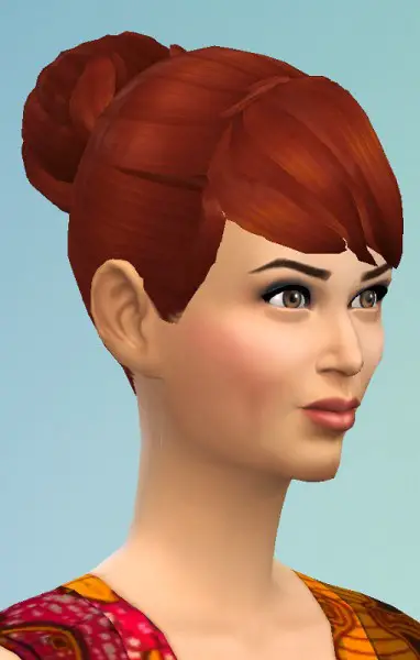 Birksches sims blog: Crown Bun hair for Sims 4