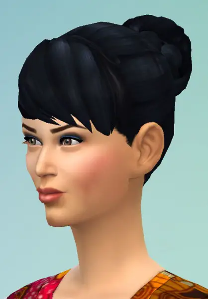 Birksches sims blog: Crown Bun hair for Sims 4