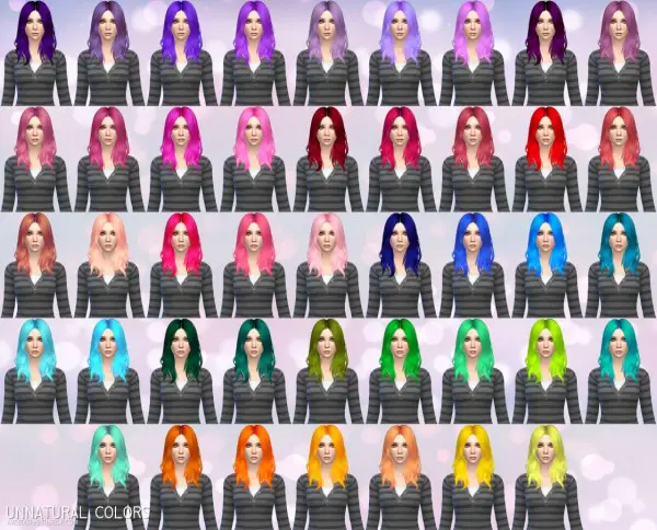 Aveira Sims 4: Nightcrawler`s Turn it up hair retextured for Sims 4