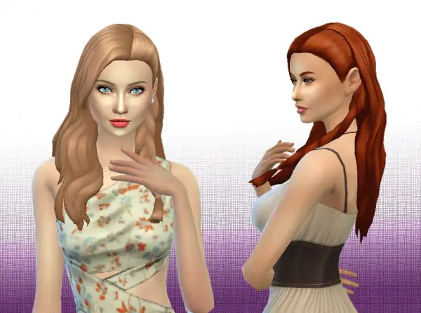 Mystufforigin: Claire hair version 3 for Sims 4