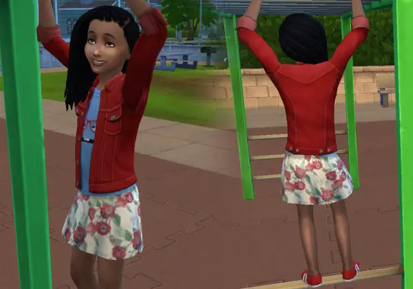 Mystufforigin: Box Braids Side for Girls for Sims 4