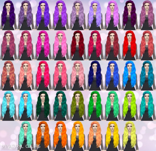 Aveira Sims 4: Stealthic`s Sirens hair retextured for Sims 4