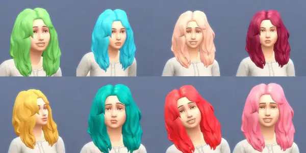 Mod The Sims: Get To Work Hairstyles in Hunings Pony Colors by lottidiezweite for Sims 4