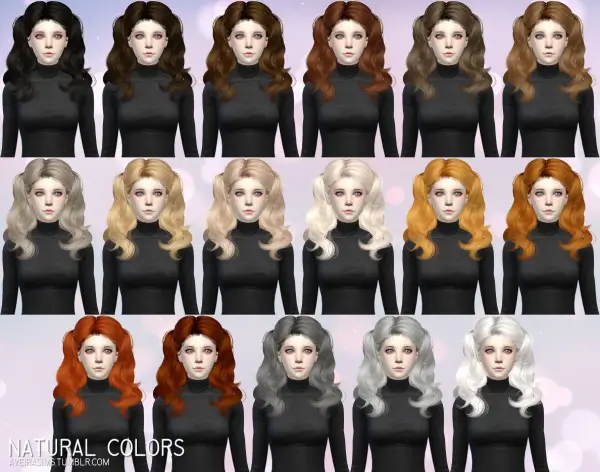 Aveira Sims 4: Newsea`s Goldleaf hairstyle retextured for Sims 4