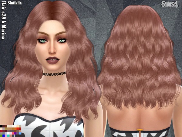Sintiklia Sims: Hairset 28 Karina/Marina for Sims 4