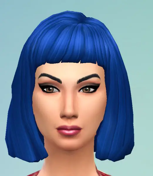 Birksches sims blog: Bob with short bangs for Sims 4