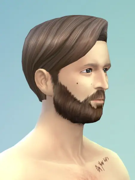Rusty Nail: Long wavy classic hair for him for Sims 4