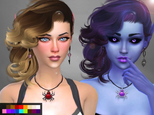 The Sims Resource: Stealthic Vivacity hair retextured by Genius666 for Sims 4