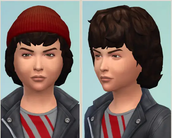 Birksches sims blog: Curly Mop Hair for Boys for Sims 4