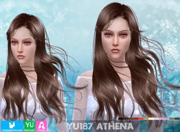 NewSea: YU 187 hair for Sims 4
