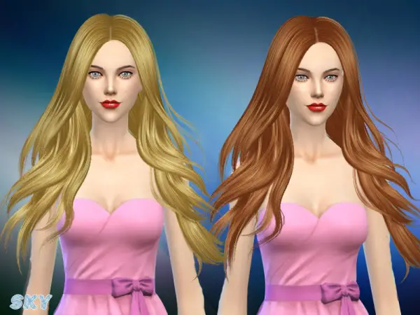 The Sims Resource: Zoe hair 280 by Skysims for Sims 4