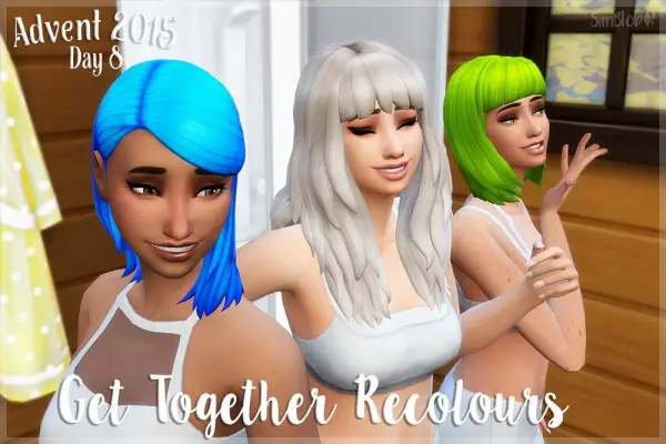 SimBlob: Get together hairs for Sims 4