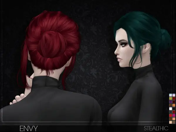 Stealthic: Envy hair for Sims 4