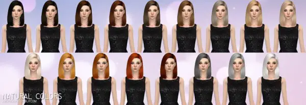 Aveira Sims 4: Nightcrawler`s Crow hair retextured for Sims 4