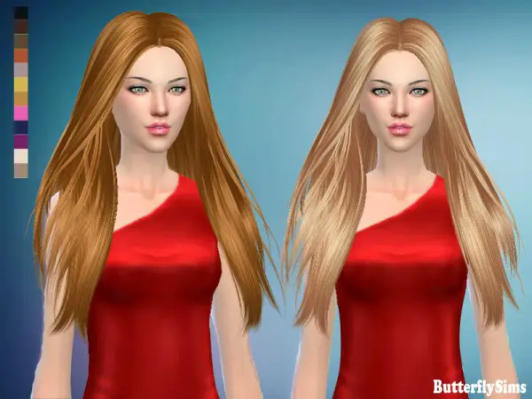 Butterflysims: Hairstyle 184 for Sims 4