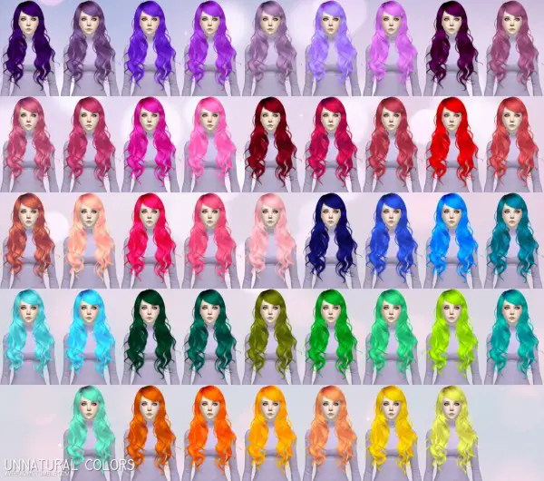 Aveira Sims 4: Newsea`s Sparklers hair retextured for Sims 4