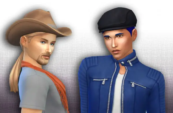 Mystufforigin: Ponytail Low Conversion for Men for Sims 4