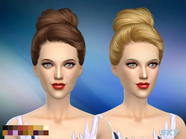 The Sims Resource: Hair 144 by Skysims for Sims 4