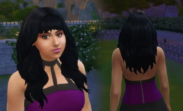 Mystufforigin: Calm wind hair for Sims 4