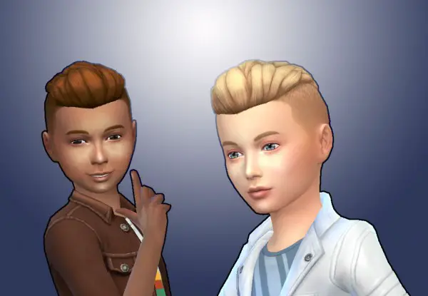 Mystufforigin: Undercut hair for Sims 4