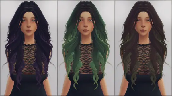 Ellie Simple: LeahLilith`s Dream hair retextured for Sims 4