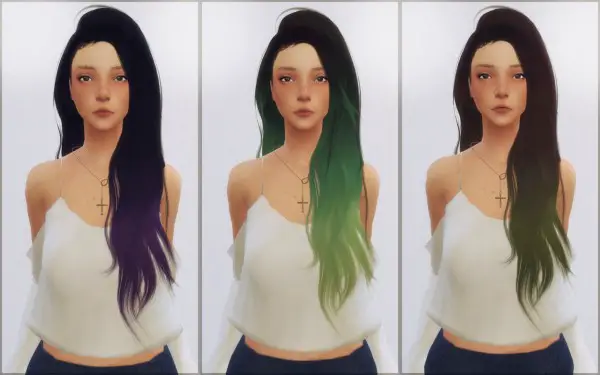 Ellie Simple: Simpliciaty`s Heaventide hair retextured for Sims 4
