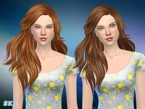 The Sims Resource: Hair 281Annie by Skysims for Sims 4