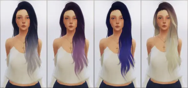 Ellie Simple: Simpliciaty`s Heaventide hair retextured for Sims 4