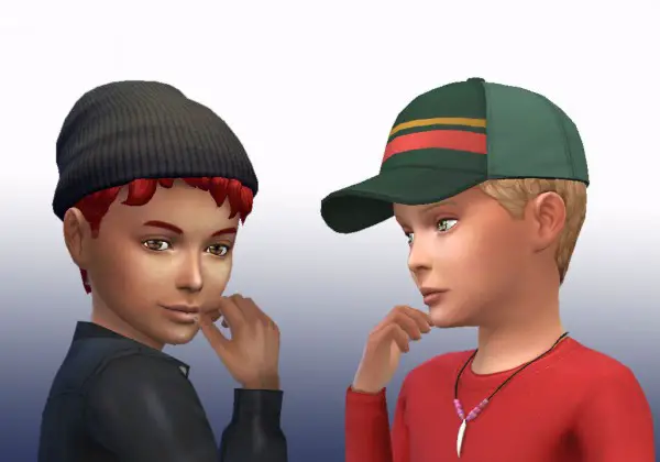 Mystufforigin: Curls Front for Boys for Sims 4