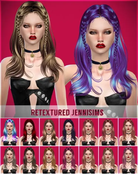 Jenni Sims: Newsea`s Within a Dream Hair retextured for Sims 4