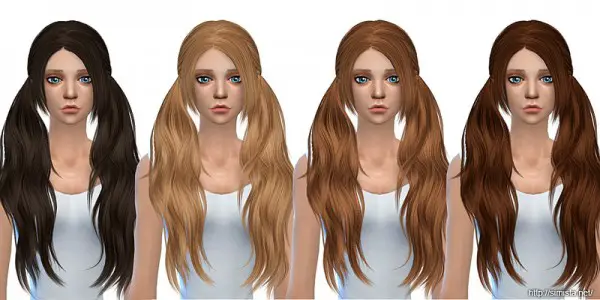 Simista: Stealthic`s Baby Doll hair retextured - Sims 4 Hairs