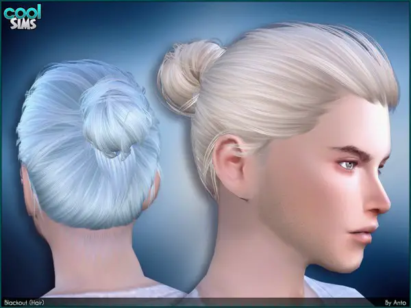 The Sims Resource: Blackout Hair by Anto for Sims 4