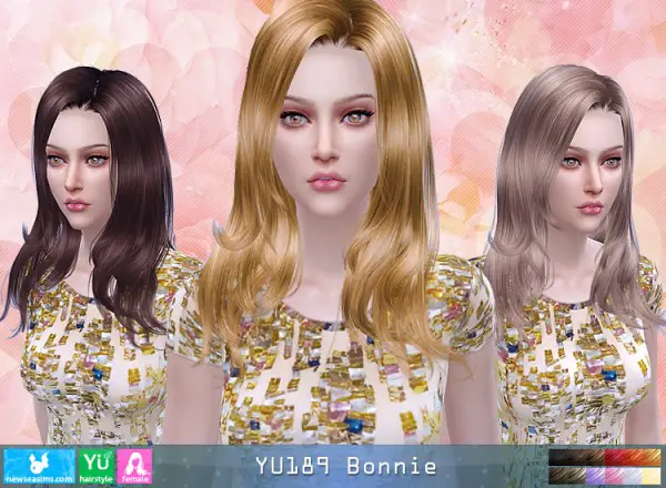 NewSea: YU189 Bonnie Hair for Sims 4