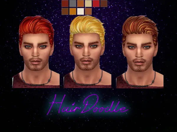 TOK SIK: Stealthic Haunting hair 10 recolors for Sims 4