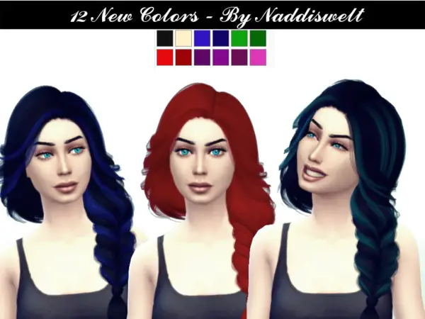The Sims Resource: Hair V8 retextured for Sims 4
