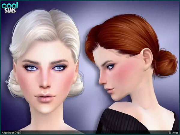The Sims Resource: Aftershock hair by Anto   for Sims 4
