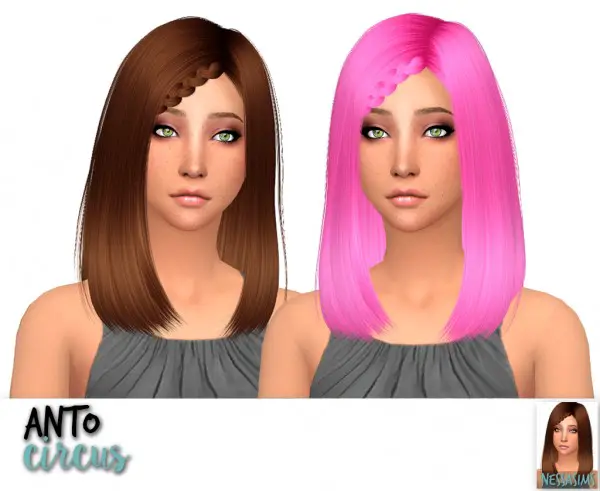 Sims 4 Hairs ~ Nessa sims: Anto`s Circus, Darko, Edge,G alactic, Gecko ...