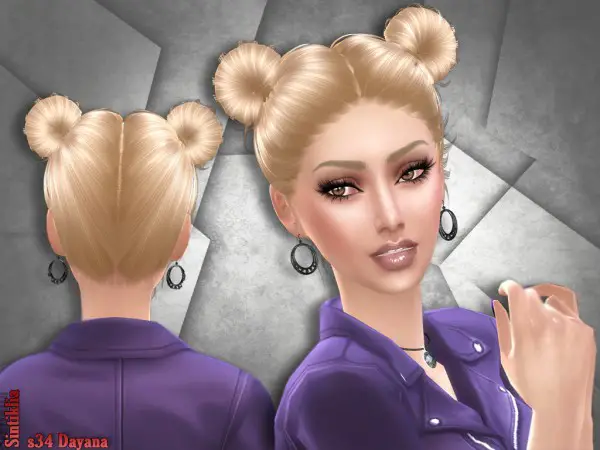 Sintiklia Sims: Hair 34 Dayana for Sims 4