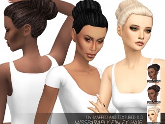 Sims 4 Hairs ~ Mertiuza: Sclub`s Emily hair retextured