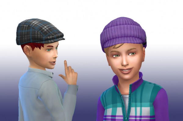 Mystufforigin: Long Front hair for boys for Sims 4