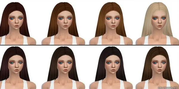 Simista: Nightcrawler`s Lydia hair retextured for Sims 4