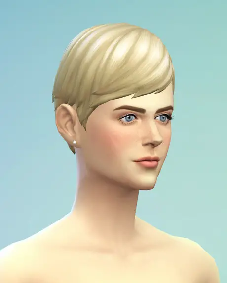 Rusty Nail: Straight bob hair edit for Sims 4