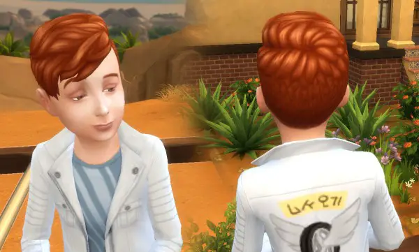 Mystufforigin: Long Front hair for boys for Sims 4