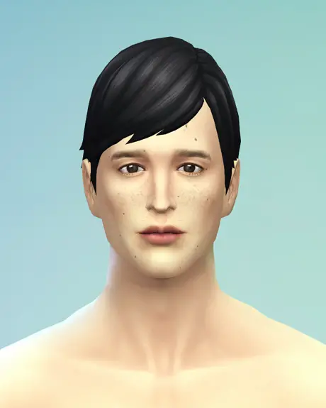 Rusty Nail: Straight bob hair edit for him for Sims 4