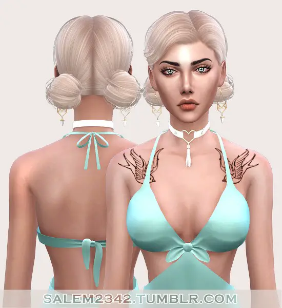 Salem2342: Anto`s Hair Aftershock Retextured for Sims 4