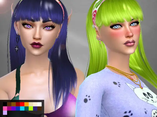 The Sims Resource: Anto`s Taylor hair retextured by Genius666 for Sims 4