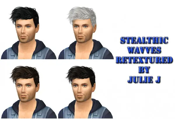 Simsworkshop: Stealthic Wavves Retextured by Julie J for Sims 4