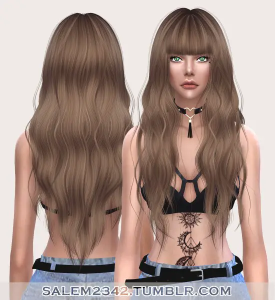 Salem2342: Anto`s Dawn hair retextured for Sims 4