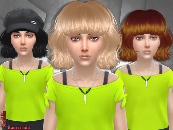 Sintiklia Sims: Kaori hair for Sims 4