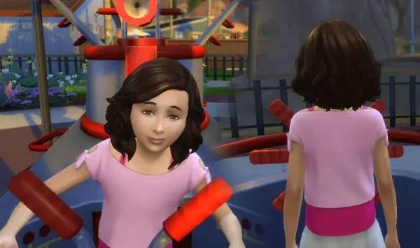 Mystufforigin: Medium Soft Wavy for Girls for Sims 4